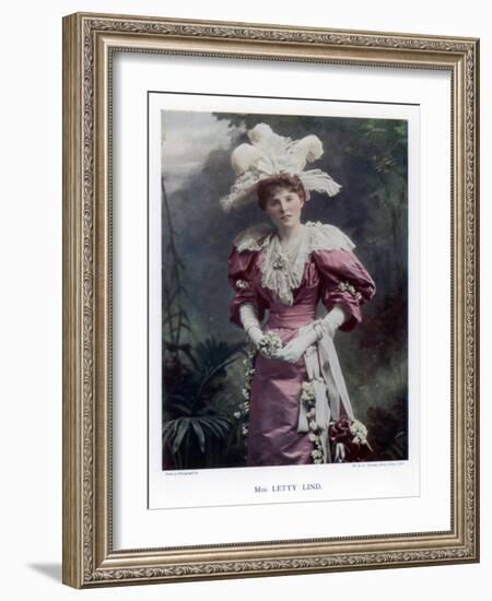 Letty Lind, Actress and Dancer, 1901-W&d Downey-Framed Giclee Print