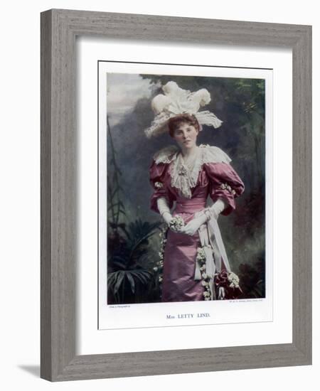 Letty Lind, Actress and Dancer, 1901-W&d Downey-Framed Giclee Print