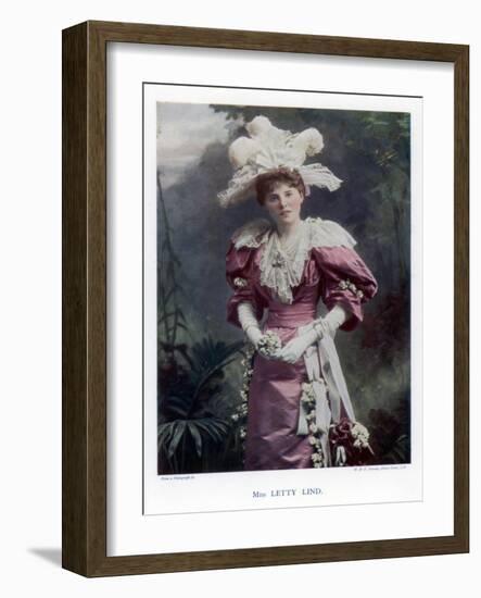 Letty Lind, Actress and Dancer, 1901-W&d Downey-Framed Giclee Print