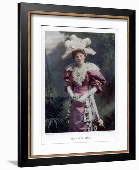 Letty Lind, Actress and Dancer, 1901-W&d Downey-Framed Giclee Print