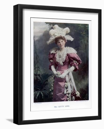 Letty Lind, Actress and Dancer, 1901-W&d Downey-Framed Giclee Print