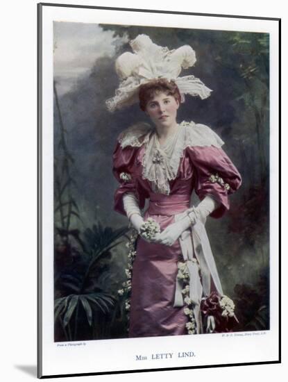 Letty Lind, Actress and Dancer, 1901-W&d Downey-Mounted Giclee Print