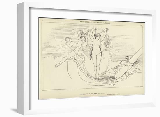 Leucothea Preserving Ulysses-John Flaxman-Framed Giclee Print