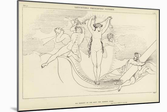 Leucothea Preserving Ulysses-John Flaxman-Mounted Giclee Print