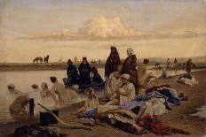 Monks. Wrongly Stranded, 1870S-Lev Grigoryevich Solovyev-Framed Giclee Print