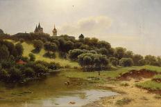 Mist. the Red Pond in Moscow in Autumn, 1871-Lev Lyvovich Kamenev-Framed Premier Image Canvas
