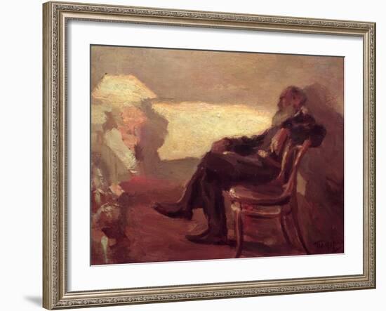 Lev Nikolaevich Tolstoy (1828-1910) 1901-Leonid Osipovic Pasternak-Framed Giclee Print