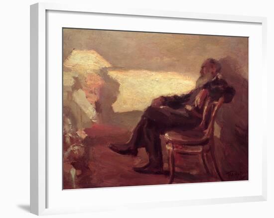 Lev Nikolaevich Tolstoy (1828-1910) 1901-Leonid Osipovic Pasternak-Framed Giclee Print