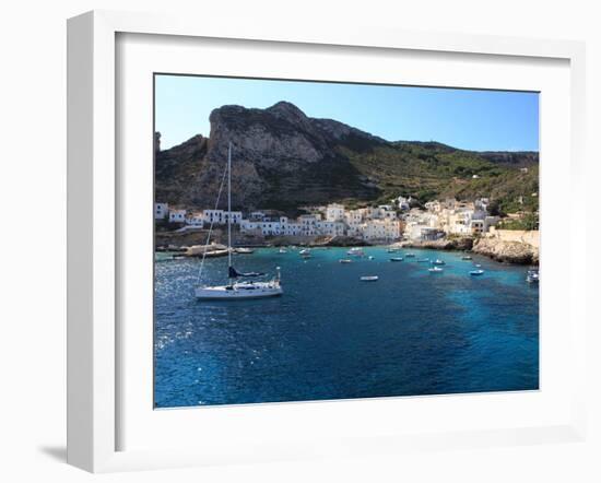 Levanzo, Egadi Island, Sicily, Italy, Mediterranean, Europe-Vincenzo Lombardo-Framed Photographic Print