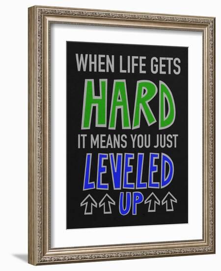 Leveled Up V2-Marcus Prime-Framed Art Print