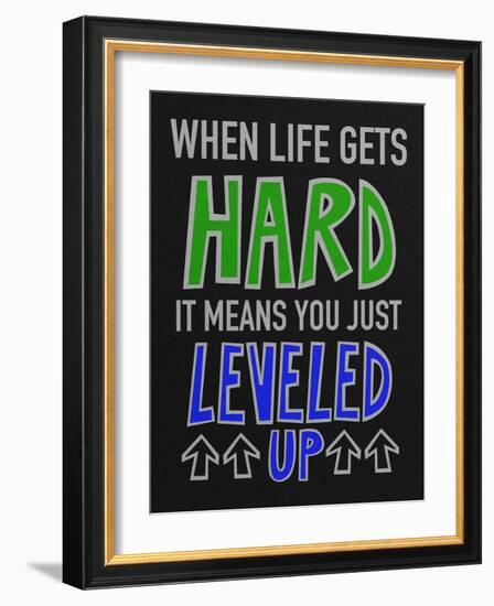 Leveled Up V2-Marcus Prime-Framed Art Print