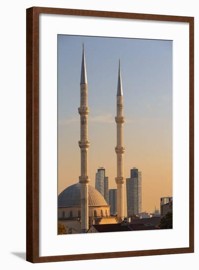 Levent Mosque at Sunset.-Jon Hicks-Framed Photographic Print