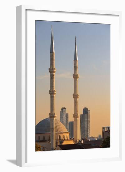 Levent Mosque at Sunset.-Jon Hicks-Framed Photographic Print