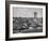 Levittown Water Tank Looming over Middle Class Homes in New Housing Development-Joe Scherschel-Framed Photographic Print