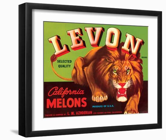 Levon Brand California Melons-null-Framed Art Print