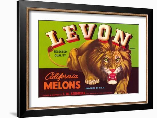 Levon Melons Label-null-Framed Art Print