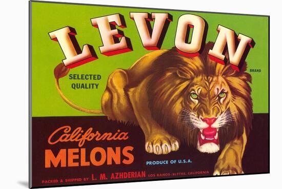 Levon Melons Label-null-Mounted Art Print