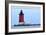 Lewes, Delaware - Cape Henlopen Lighthouse Day-Lantern Press-Framed Art Print