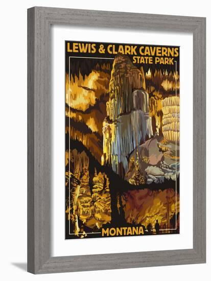 Lewis and Clark Caverns State Park, Montana-Lantern Press-Framed Art Print