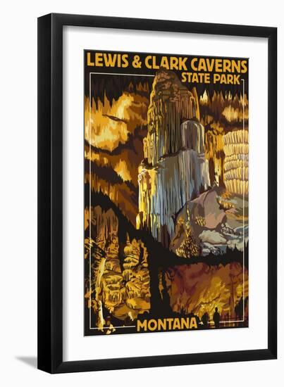 Lewis and Clark Caverns State Park, Montana-Lantern Press-Framed Art Print