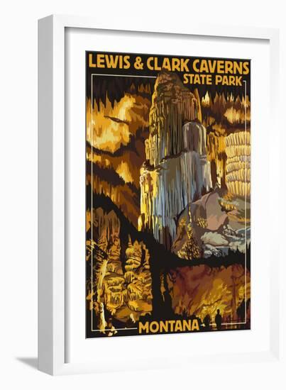 Lewis and Clark Caverns State Park, Montana-Lantern Press-Framed Art Print