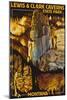 Lewis and Clark Caverns State Park, Montana-Lantern Press-Mounted Art Print