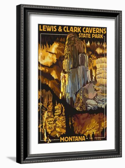 Lewis and Clark Caverns State Park, Montana-Lantern Press-Framed Art Print