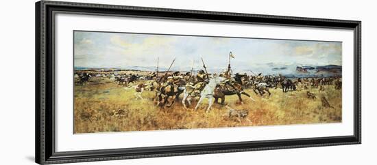 Lewis and Clark Meeting The Flatheads-Charles Marion Russell-Framed Art Print