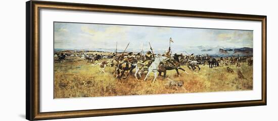 Lewis and Clark Meeting The Flatheads-Charles Marion Russell-Framed Art Print