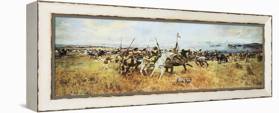 Lewis and Clark Meeting The Flatheads-Charles Marion Russell-Framed Stretched Canvas