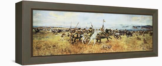 Lewis and Clark Meeting The Flatheads-Charles Marion Russell-Framed Stretched Canvas