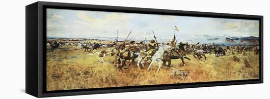 Lewis and Clark Meeting The Flatheads-Charles Marion Russell-Framed Stretched Canvas