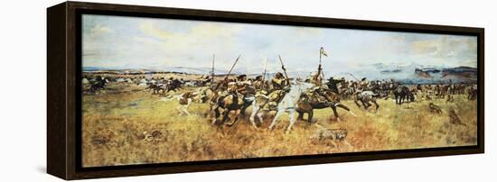 Lewis and Clark Meeting The Flatheads-Charles Marion Russell-Framed Stretched Canvas