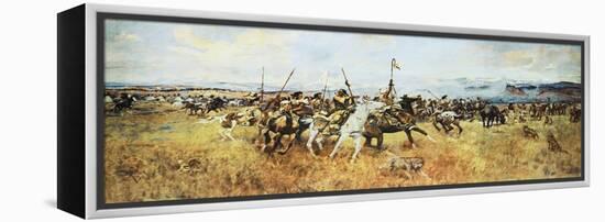 Lewis and Clark Meeting The Flatheads-Charles Marion Russell-Framed Stretched Canvas