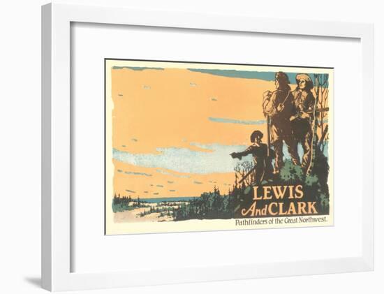 Lewis and Clark, Pathfinders-null-Framed Art Print