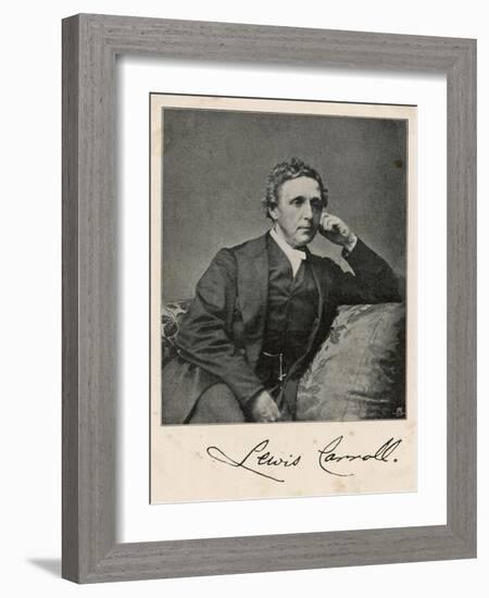 Lewis Carroll alias Charles Lutwidge Dodgson, English Mathematician, Clergyman and Writer-null-Framed Art Print