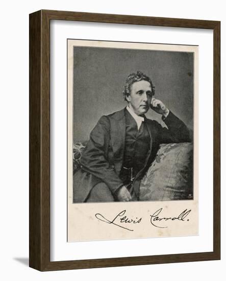 Lewis Carroll alias Charles Lutwidge Dodgson, English Mathematician, Clergyman and Writer-null-Framed Art Print