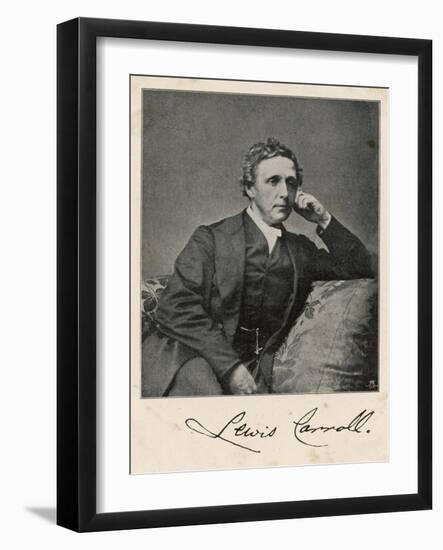 Lewis Carroll alias Charles Lutwidge Dodgson, English Mathematician, Clergyman and Writer-null-Framed Art Print