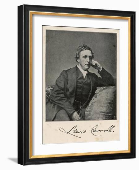Lewis Carroll alias Charles Lutwidge Dodgson, English Mathematician, Clergyman and Writer-null-Framed Art Print