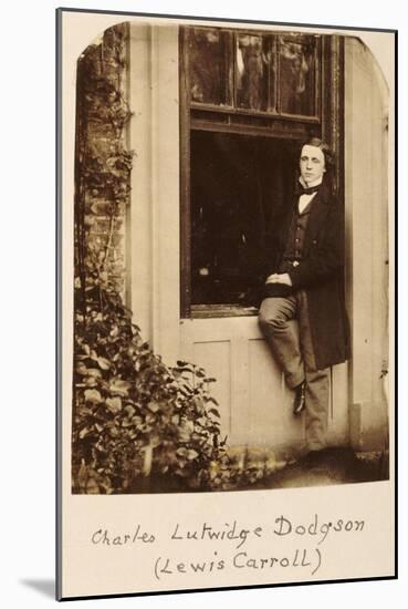 Lewis Carroll (Charles Lutwidge Dodgson 1832-1898), Self Portrait, circa 1863-Lewis Carroll-Mounted Giclee Print