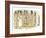 Lewis, Clark, and Sacagawea Meeting a Group of Four Indians in Front of a Mat Lodge-Roger Cooke-Framed Giclee Print