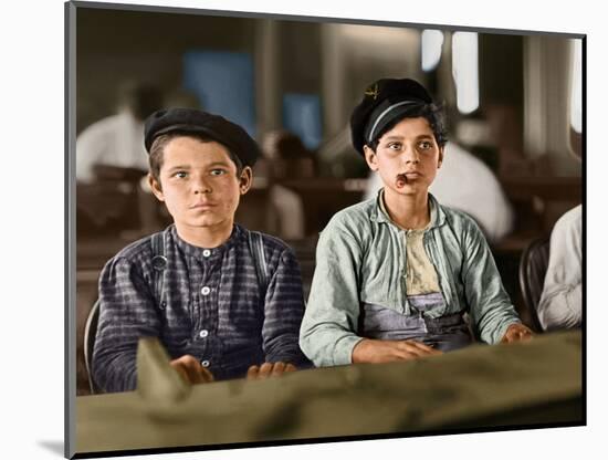 Lewis_Hine,Cigarmakers, Tampa, Florida 1909 (Coloured Photo)-Lewis Wickes Hine-Mounted Giclee Print