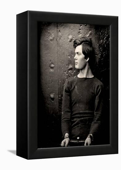 Lewis Powell in Wrist Irons aboard the USS Saugus, 1865 (Photo)-Alexander Gardner-Framed Premier Image Canvas
