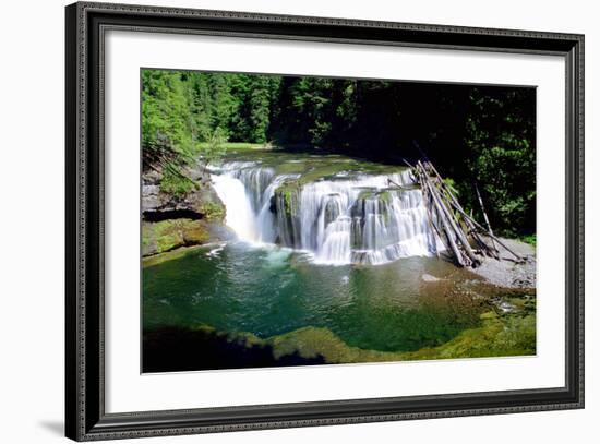 Lewis River Lower Falls-Douglas Taylor-Framed Photo