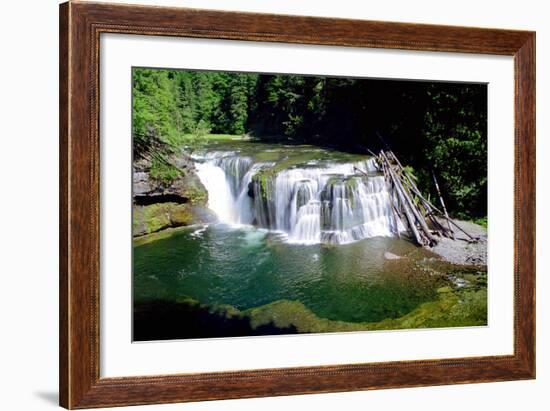 Lewis River Lower Falls-Douglas Taylor-Framed Photo