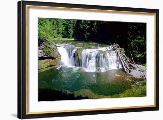 Lewis River Lower Falls-Douglas Taylor-Framed Photo