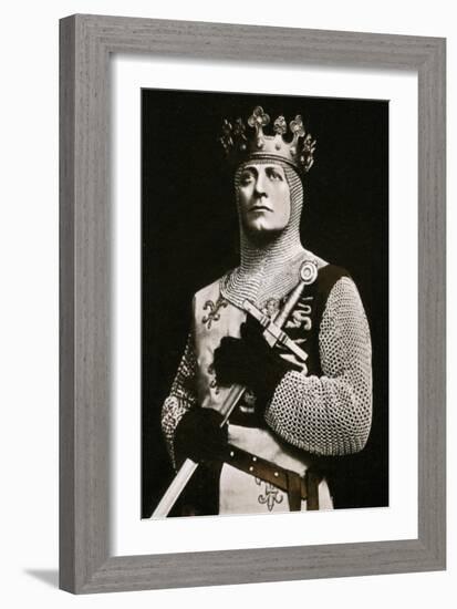 Lewis Waller (1860-191), Actor and Theatre Manager, in Henry V, 1908-1909-Langfier-Framed Giclee Print