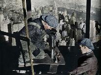 'Rivetting the last bolts on The Morning Mast of the Empire State building', c1931-Lewis Wickes Hine-Framed Photographic Print