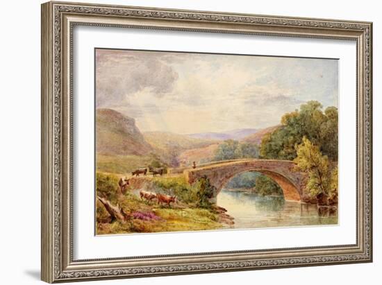 Lewisburn Bridge, North Tyne-Julia Swinburne-Framed Giclee Print