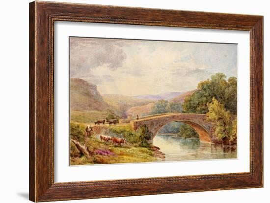 Lewisburn Bridge, North Tyne-Julia Swinburne-Framed Giclee Print